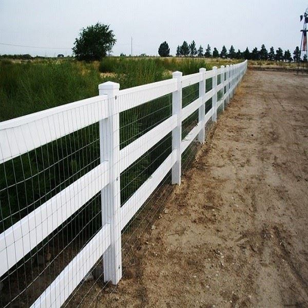 Post And Rail Vinyl Fence