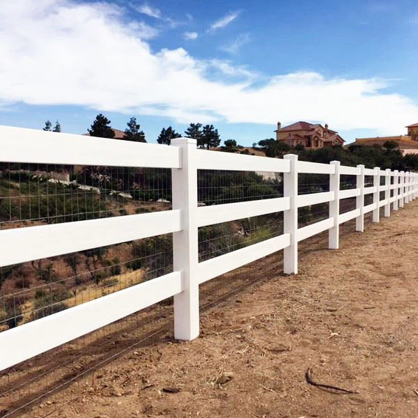3 Rail Valge PVC hobune